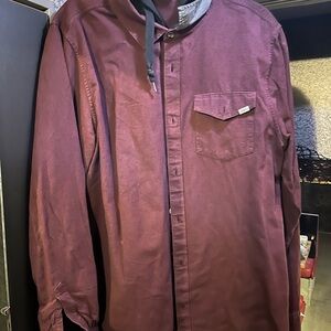 Vans Burgundy Dress Shirt